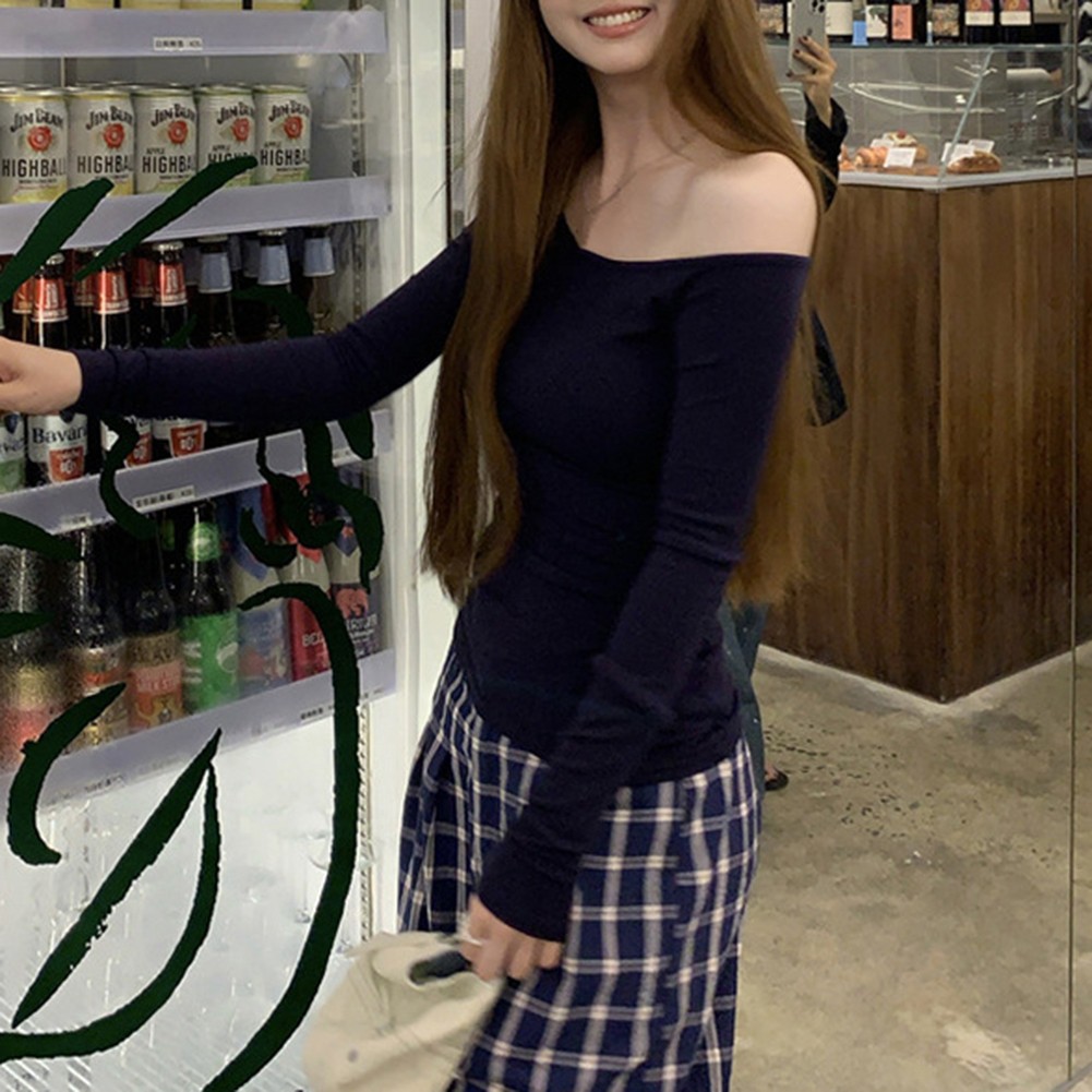 Off Shoulder T-shirt Perfect For Vacation Polyester Fabric Fashion Essentials - Picture 17 of 40