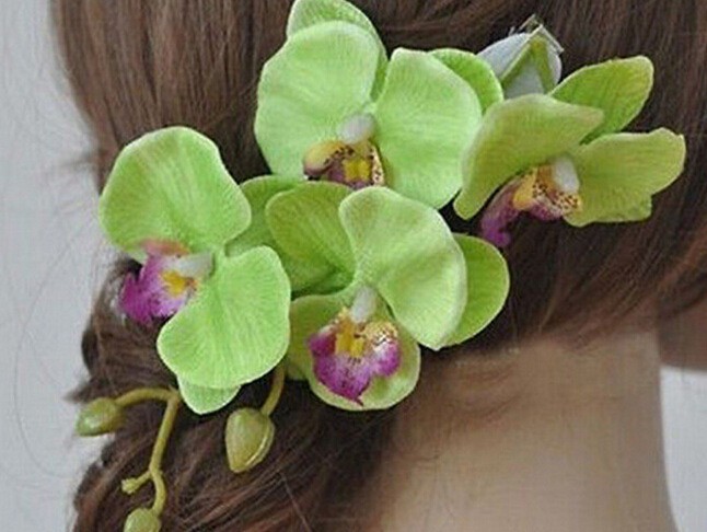 Mode Accessoire Orchidee Haarspangen kompakt und acheter tragbar Rollenspiel Accessoire