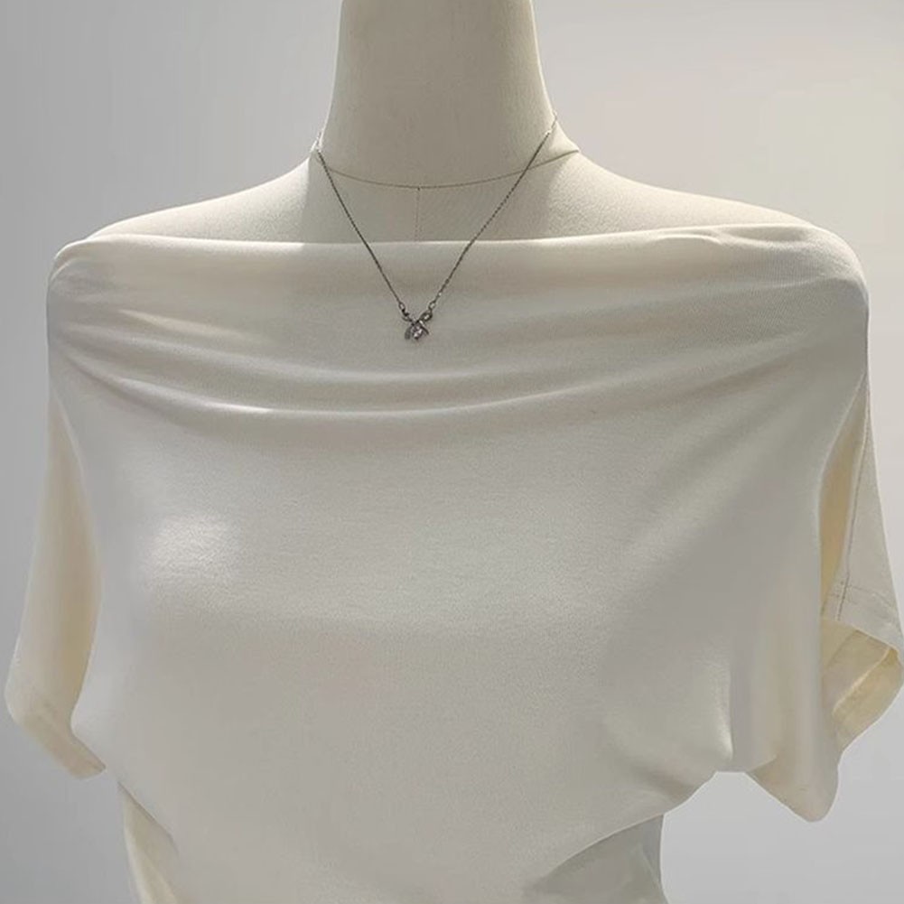Women's Casual Off Shoulder Slim TShirts for Summer Use Short Sleeve Style - Picture 30 of 34