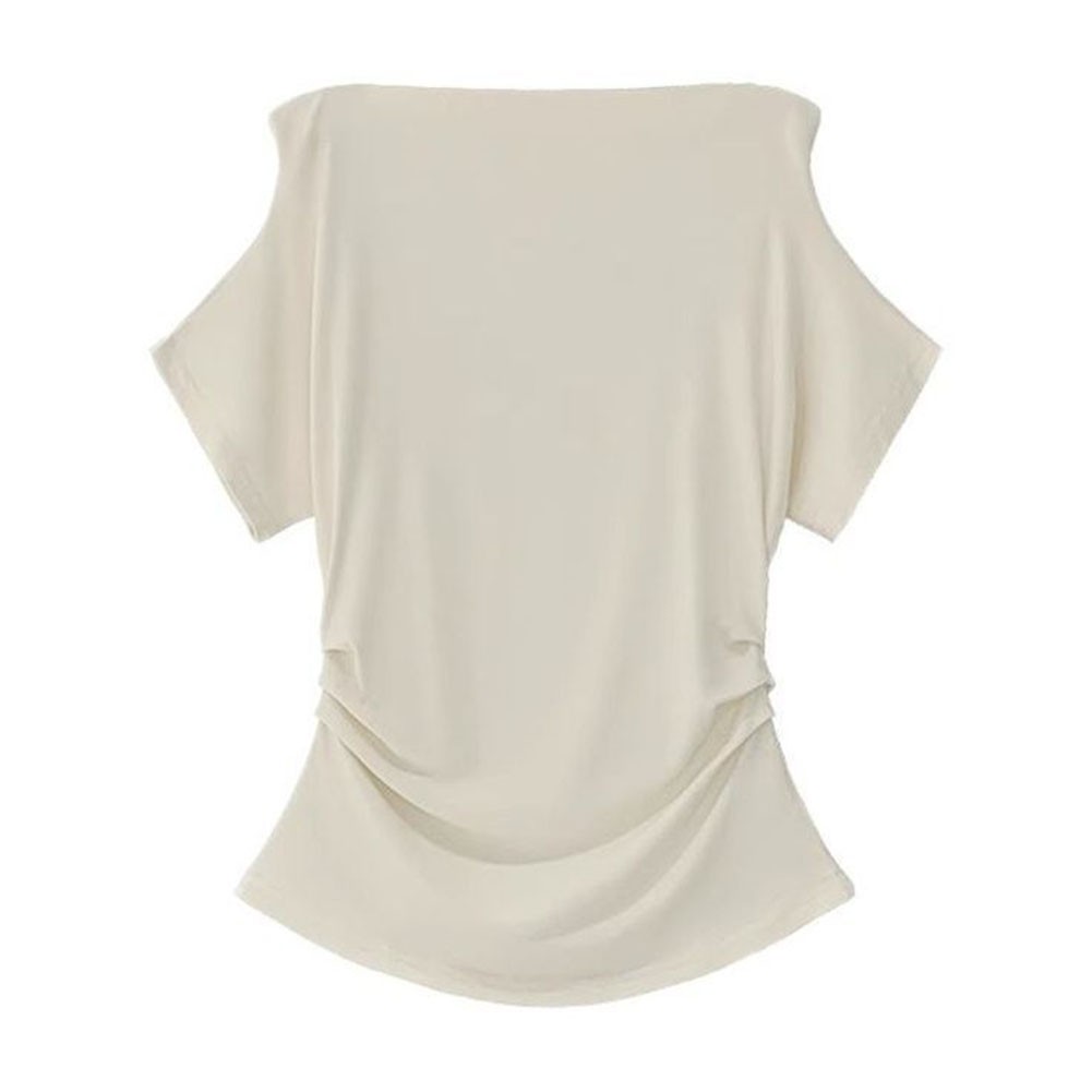 Women's Casual Off Shoulder Slim TShirts for Summer Use Short Sleeve Style - Picture 27 of 34