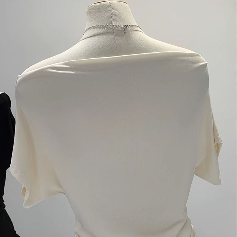 Women's Casual Off Shoulder Slim TShirts for Summer Use Short Sleeve Style - Picture 29 of 34