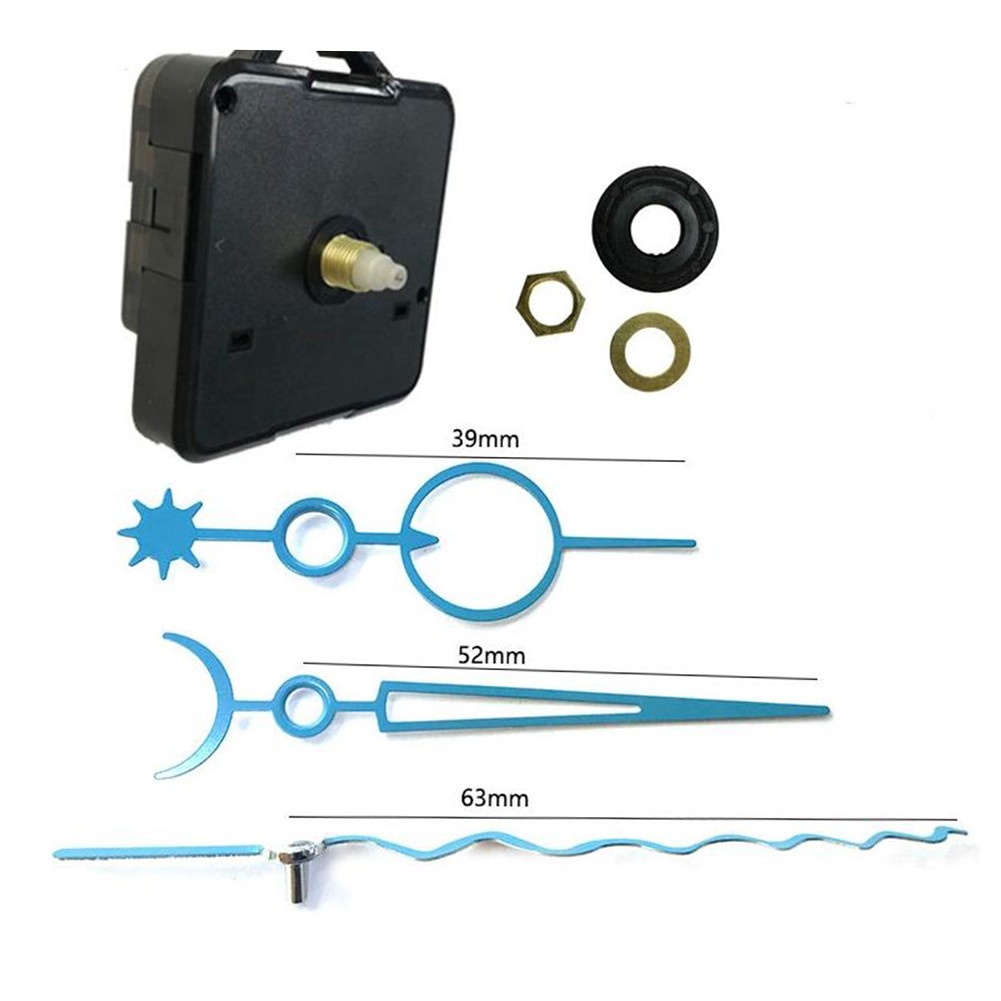 Clock Movement Kit for DIY Clock Projects 13mm Shaft and 5mm Thread Length