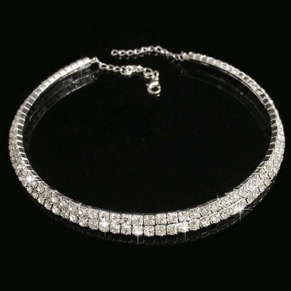 Multi Layered Rhinestone Necklace Unique and Fashionable Jewelry for Any Look - Picture 6 of 9
