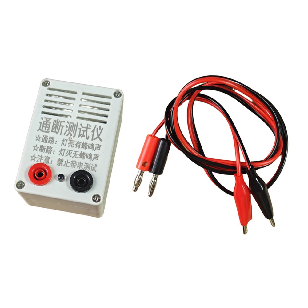 9V Buzzer Tester for Cable and PCB Testing with Sound and Light Indicators