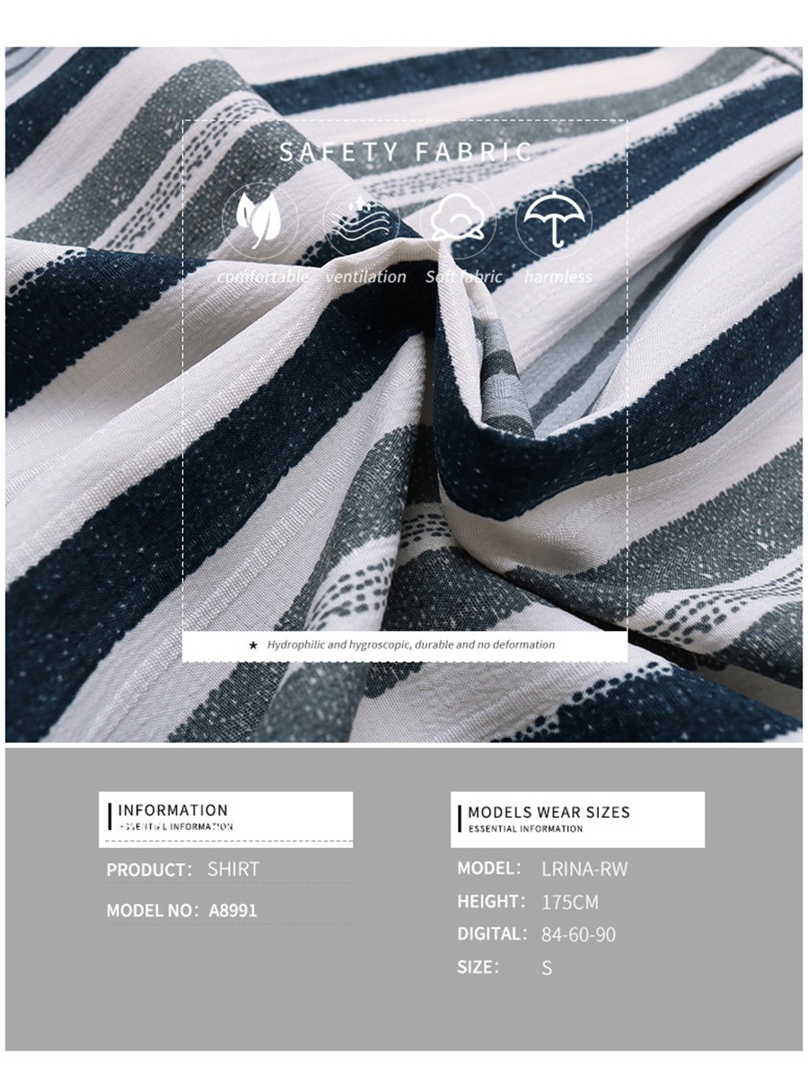 Chemise printemps été manches feuilles liquidation de lotus vêtements décontractés style mode