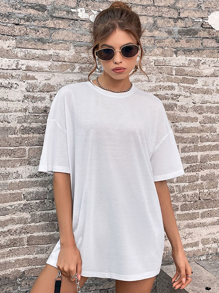 Medium Elasticity Loose Short-sleeved achats T-shirt Womens Casual T-shirt For Outings