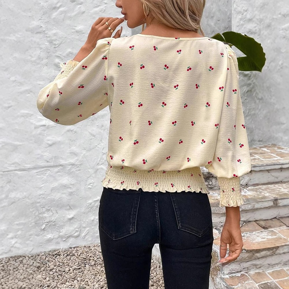 Relaxed Women's Loose Fit Shirt Casual Round Neck Design for Everyday Outfits - Picture 57 of 96