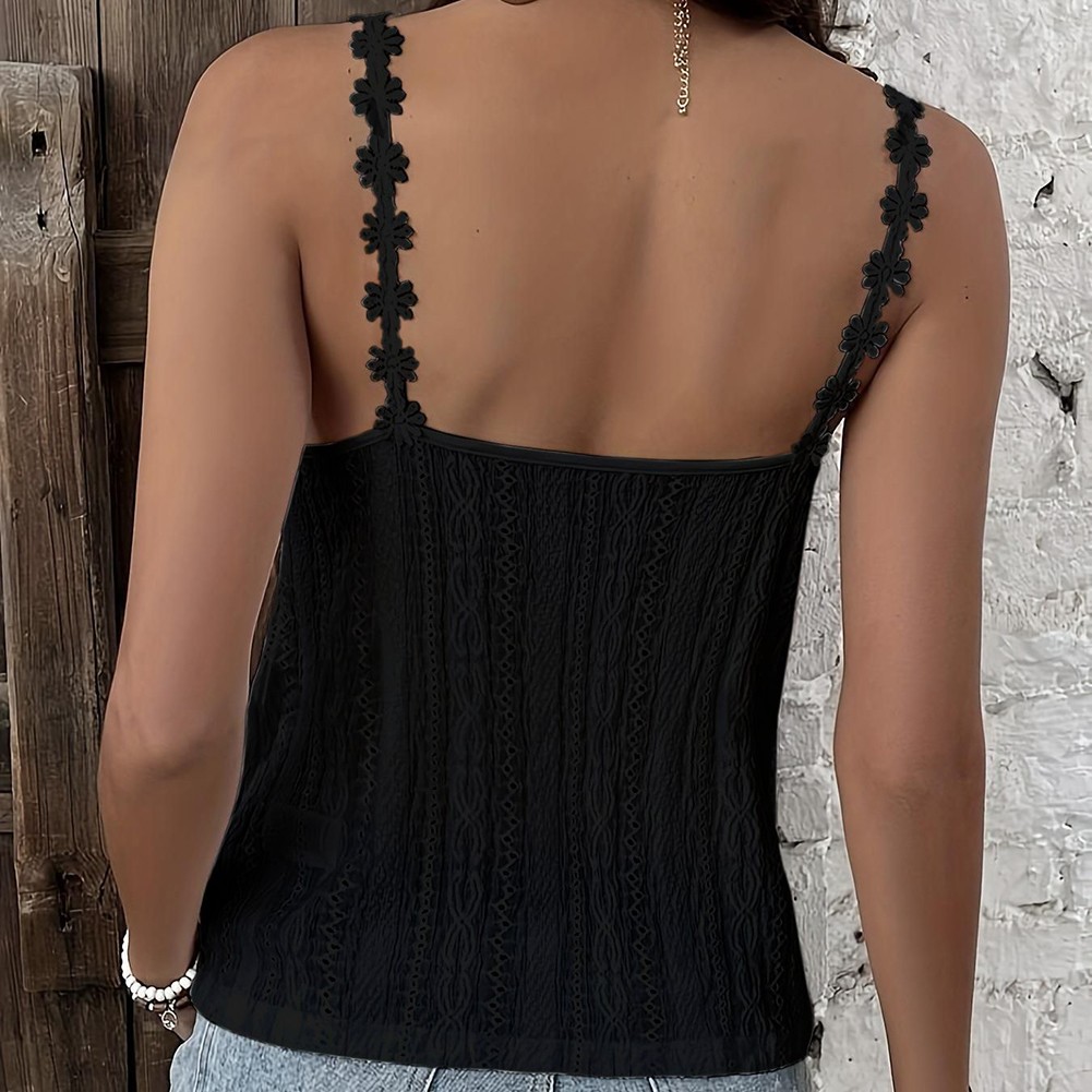 Casual Vest Breathable Strappy Top Lightweight Polyester Fabric Loose Fit - Picture 20 of 52