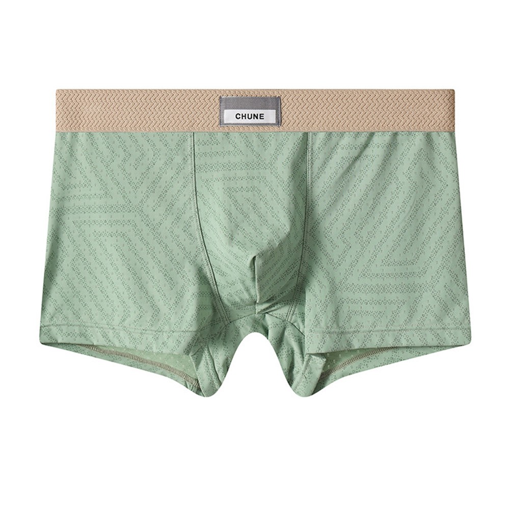 Solid Mesh Trunks Breathable Men's Mid Rise Boxer Shorts for Daily Wear - Picture 17 of 22