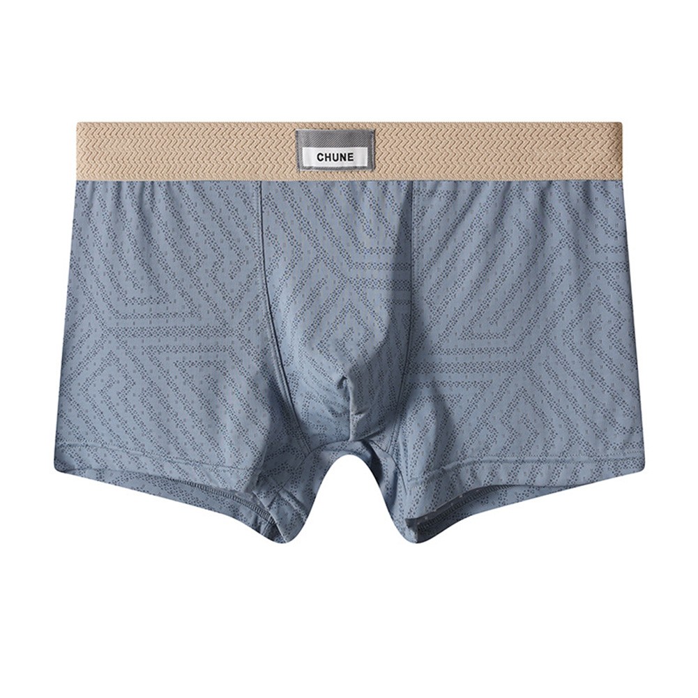 Solid Mesh Trunks Breathable Men's Mid Rise Boxer Shorts for Daily Wear - Picture 14 of 22