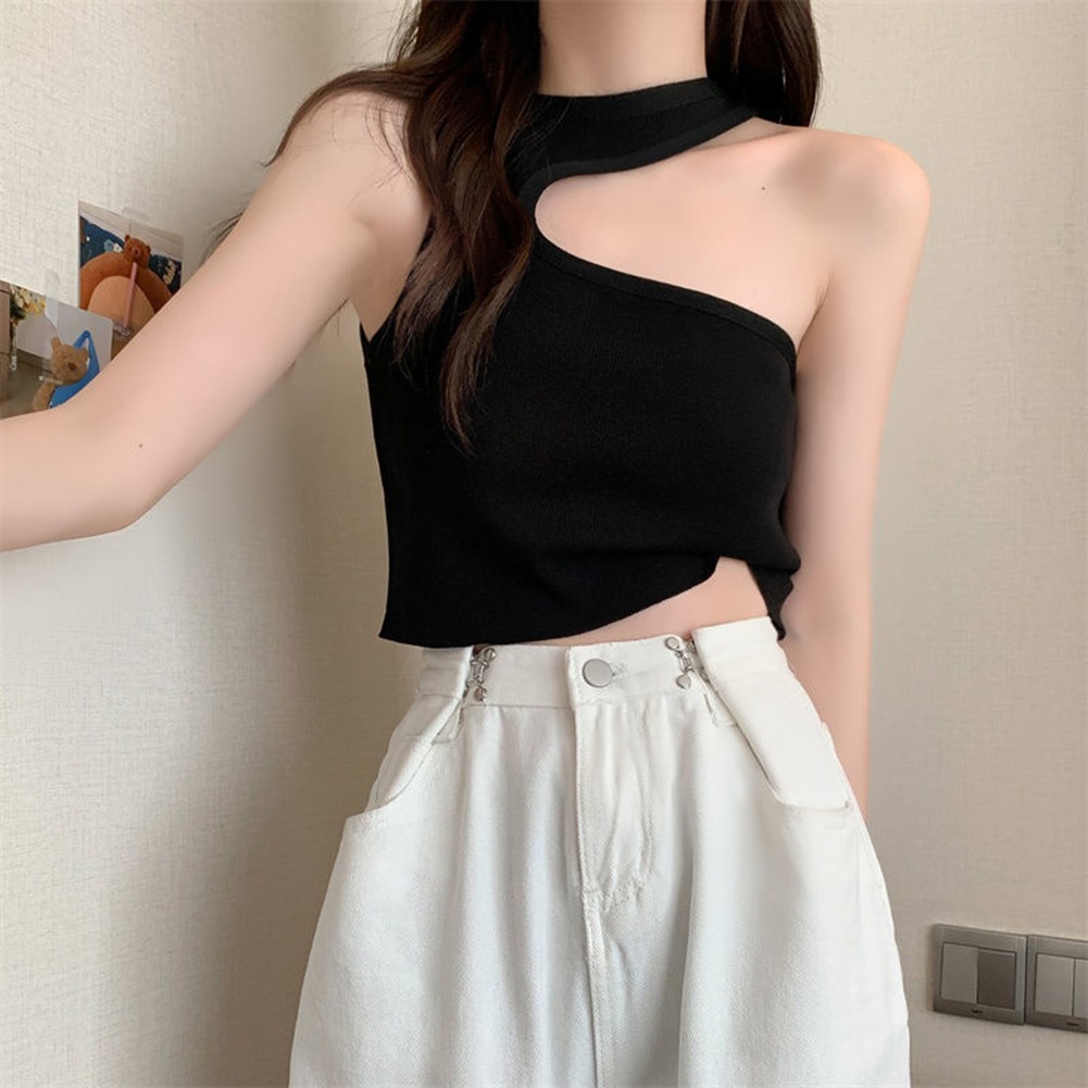 Summer en ligne Womens Irregular Camisole Off Shoulder Sleeveless for Daily Wear
