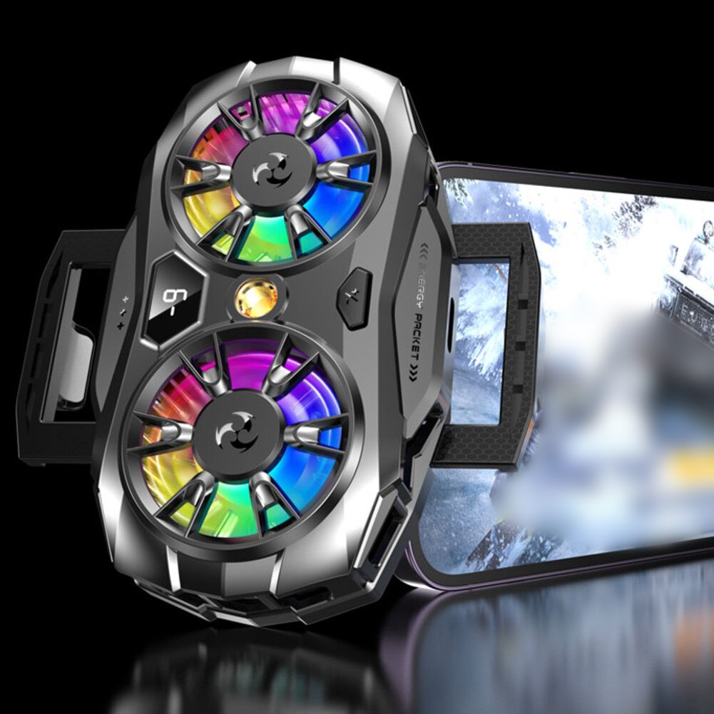 Smart Temperature Control Mobile Phone Cooler with RGB Backlight Feature - Bild 8 von 12
