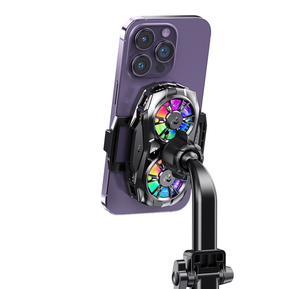 Smart Temperature Control Mobile Phone Cooler with RGB Backlight Feature - Bild 11 von 12