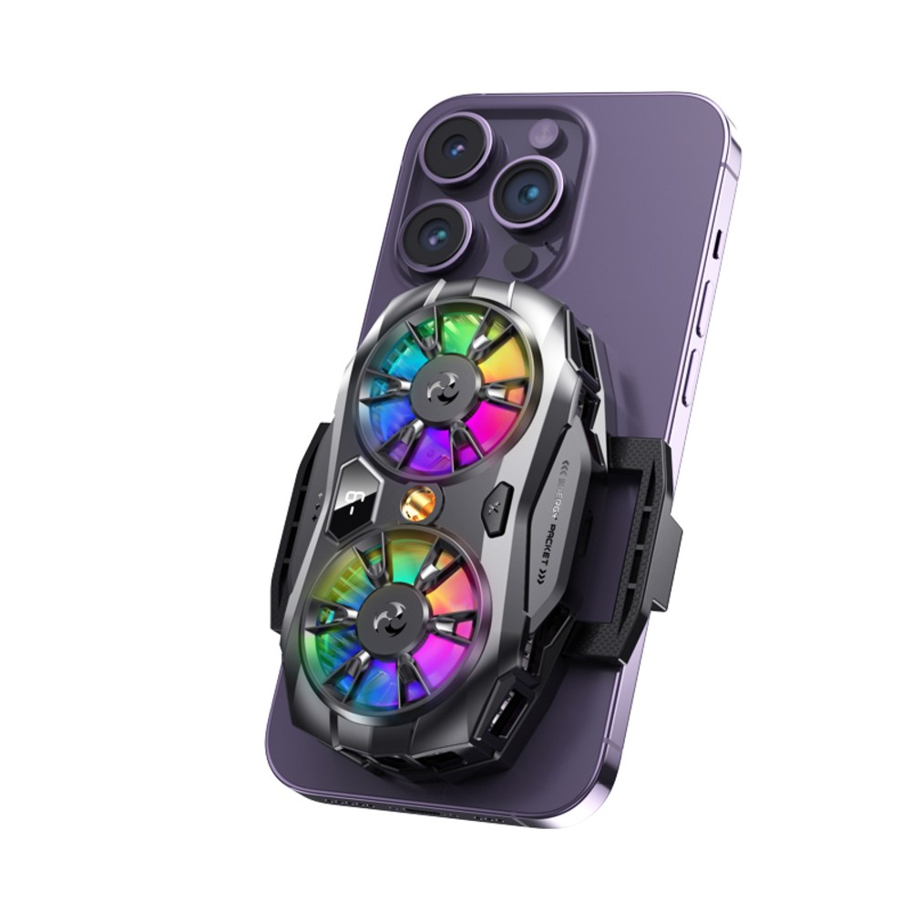 Smart Temperature Control Mobile Phone Cooler with RGB Backlight Feature - Bild 7 von 12