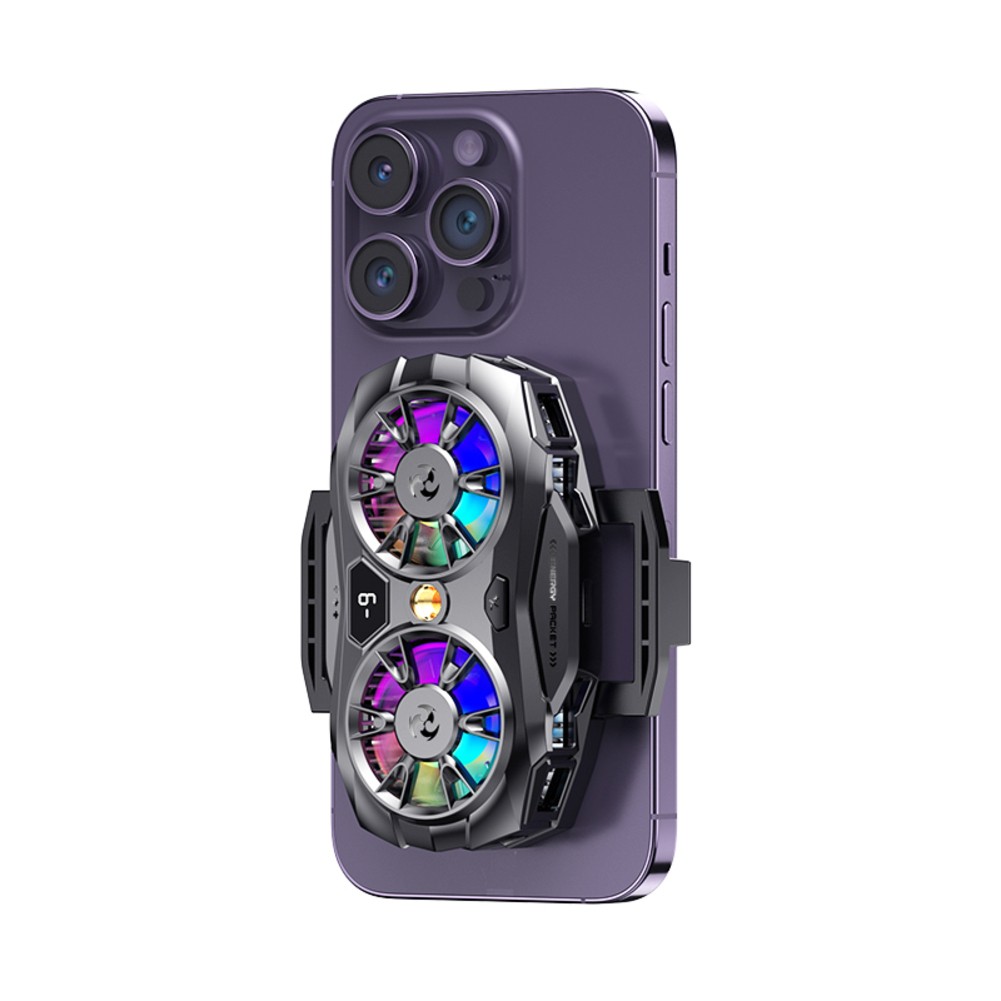 Smart Temperature Control Mobile Phone Cooler with RGB Backlight Feature - Bild 10 von 12