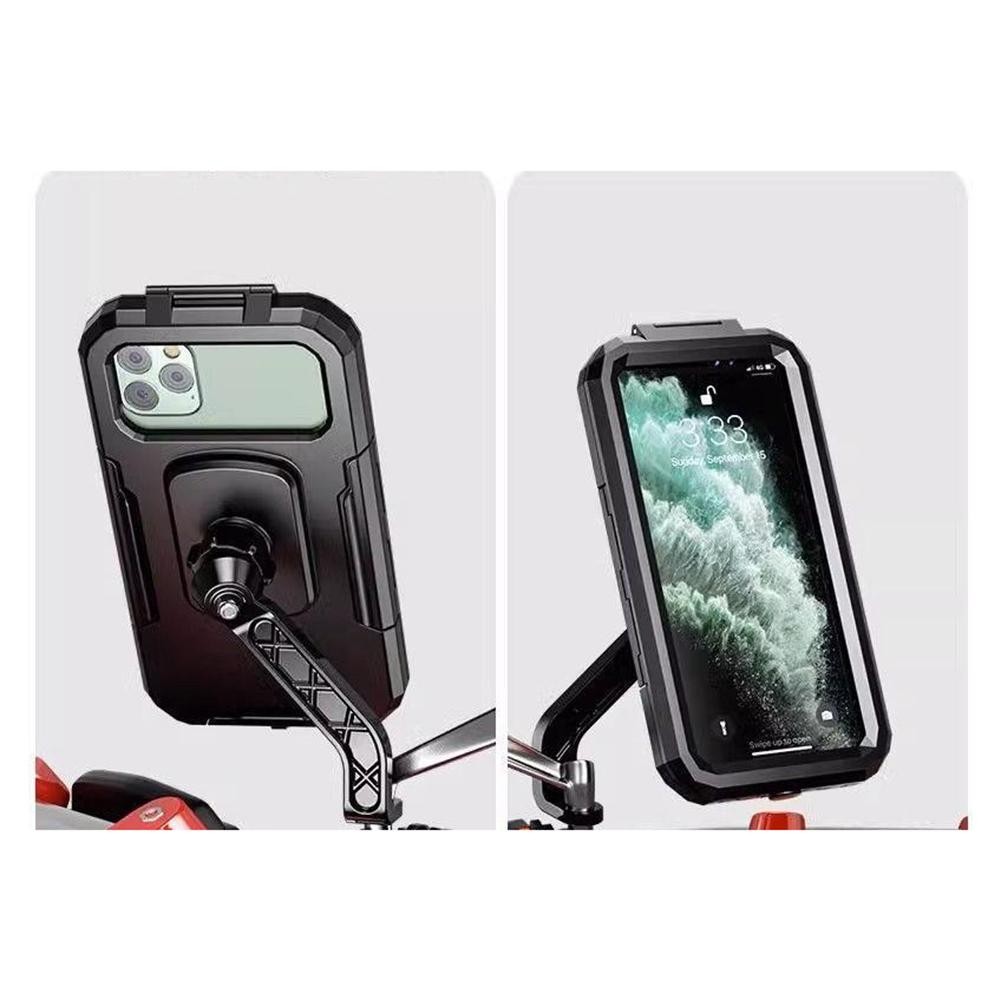 Adjustable Waterproof Motorcycle Phone Mount Secure Holder for 7 Inch Devices - Picture 9 of 10