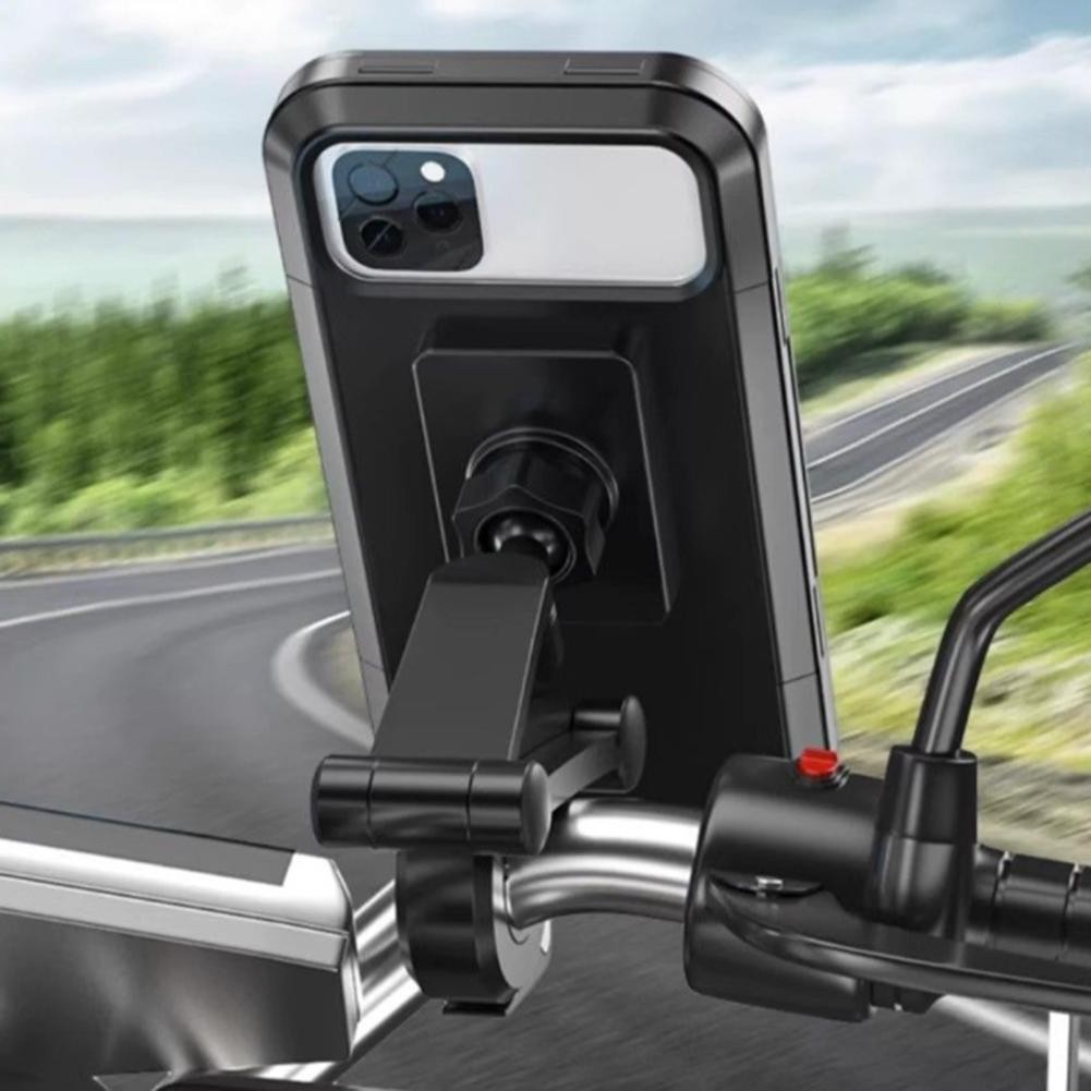 Adjustable Waterproof Motorcycle Phone Mount Secure Holder for 7 Inch Devices - Picture 10 of 10