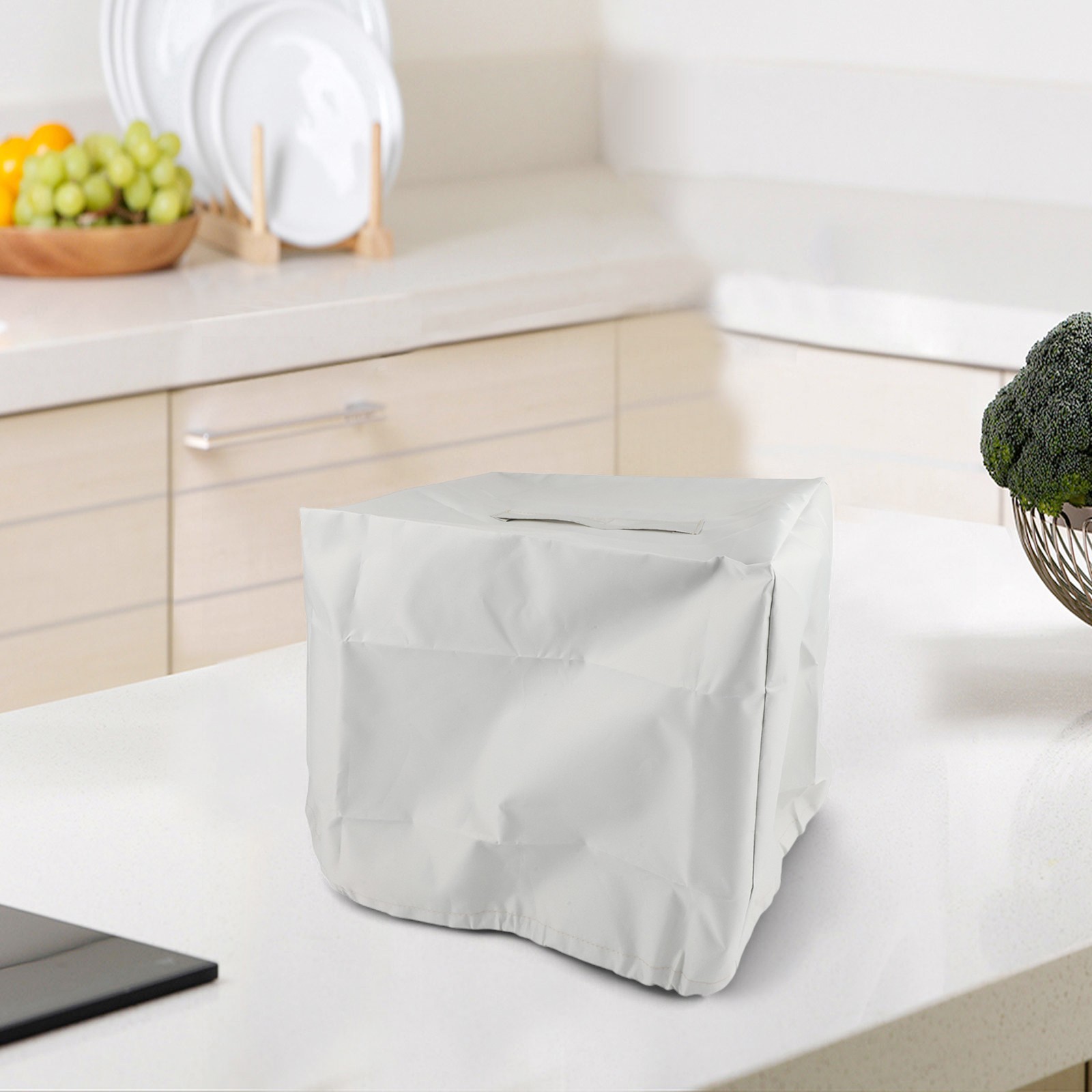 Universal Ice Maker Cover - Waterproof 210D Oxford Cloth Dust Cover For Countertop Ice Machines (Black, 33x43x38cm)