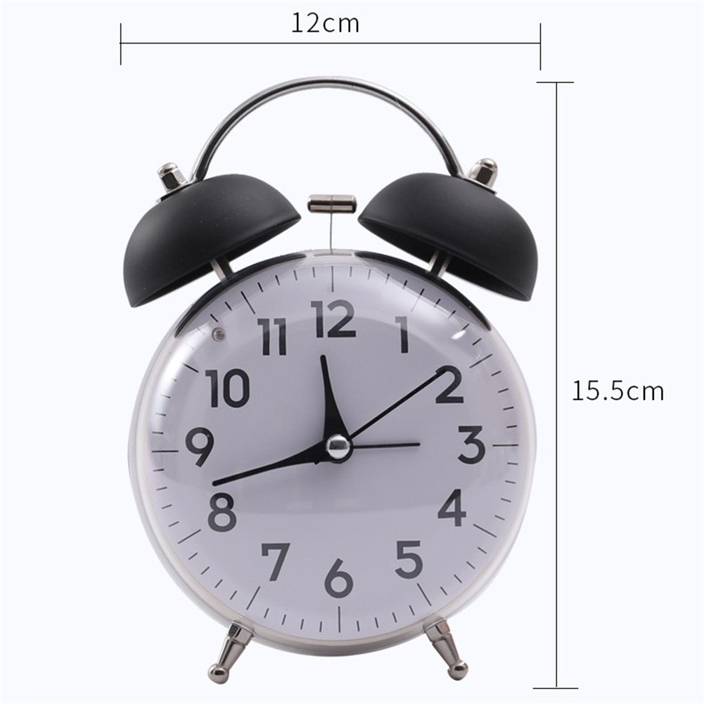 Classic Twin Bell Alarm Clock with Night Light for User Friendly Experience