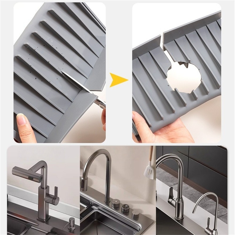 Adjustable Mats Draining Pad Bathroom Accessories Easy To Clean Bathroom Use