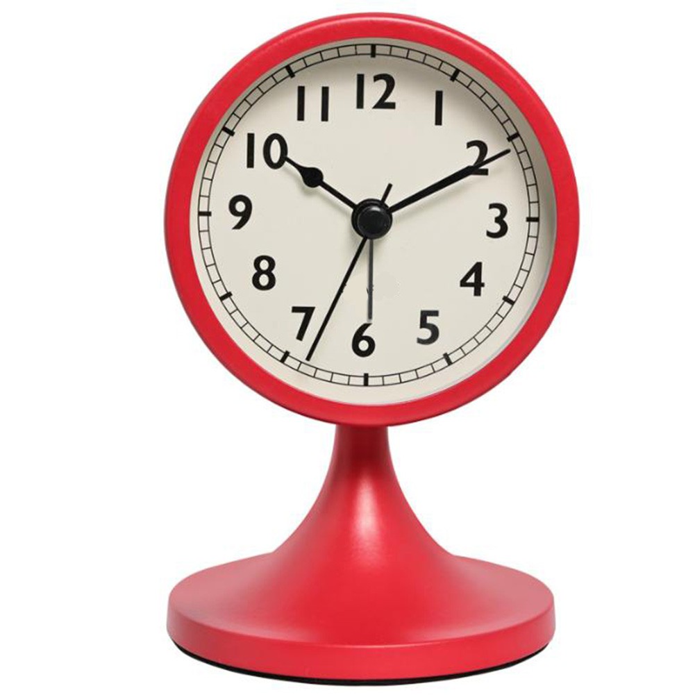 Vintage Desk Clock Silent Operation Clock Bedroom Decor Daily Use Functionality