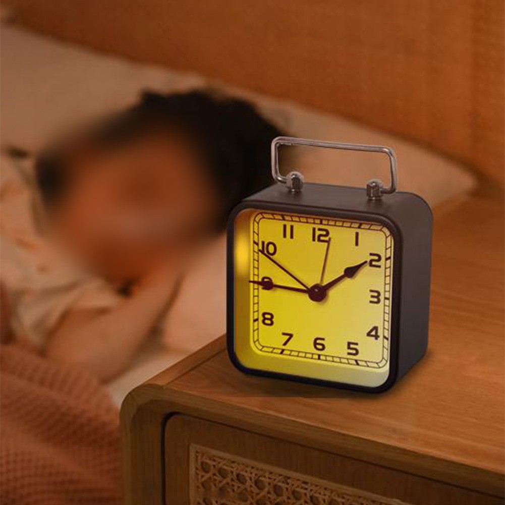 Reloj de cuarzo luminoso cronometraje preciso diseño elegante reloj de mesita de noche - Imagen 15 de 25