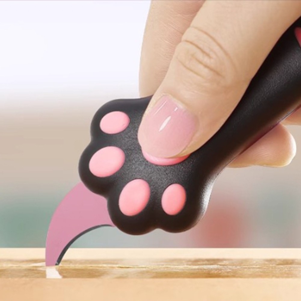 Retractable Cat Claw Cutter Adorable Design Utility Box Cutter for Cutting - Picture 22 of 27