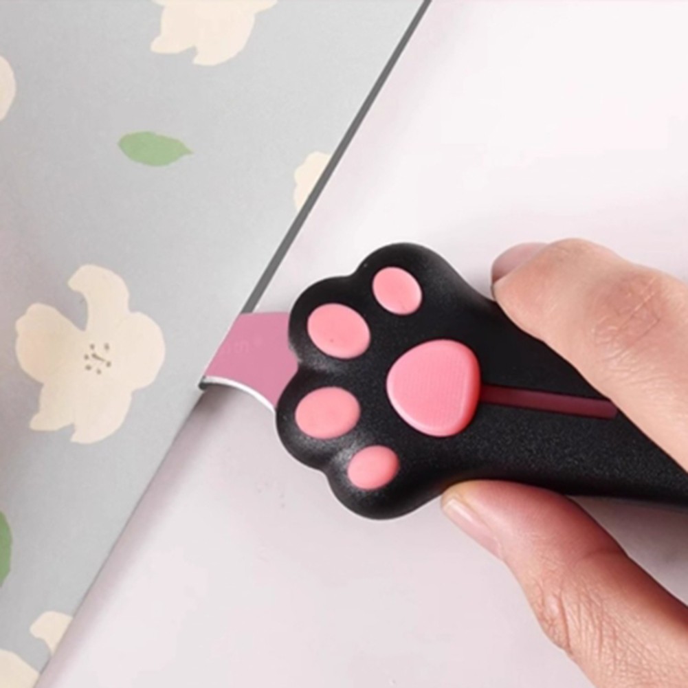 Retractable Cat Claw Cutter Adorable Design Utility Box Cutter for Cutting - Picture 21 of 27