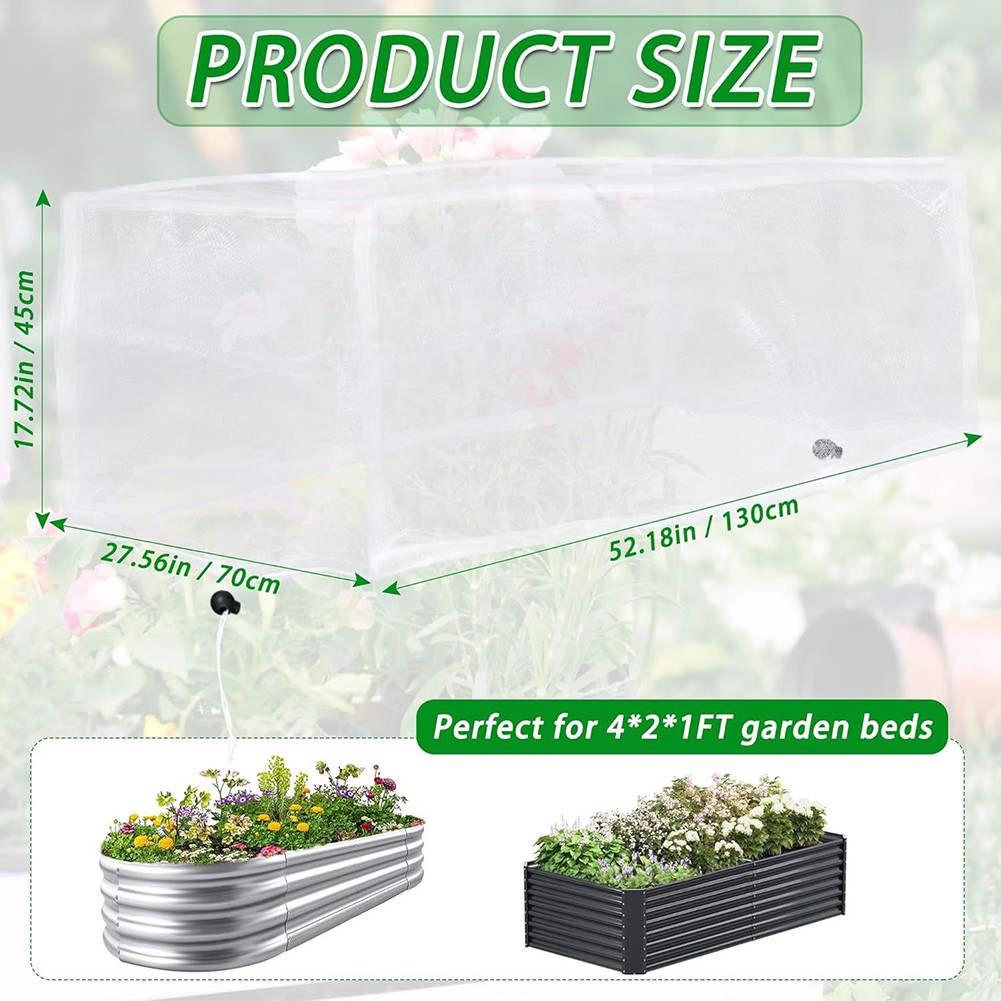 Adjustable Drawstrings Garden Mesh Covers Easy Installation Garden Covers