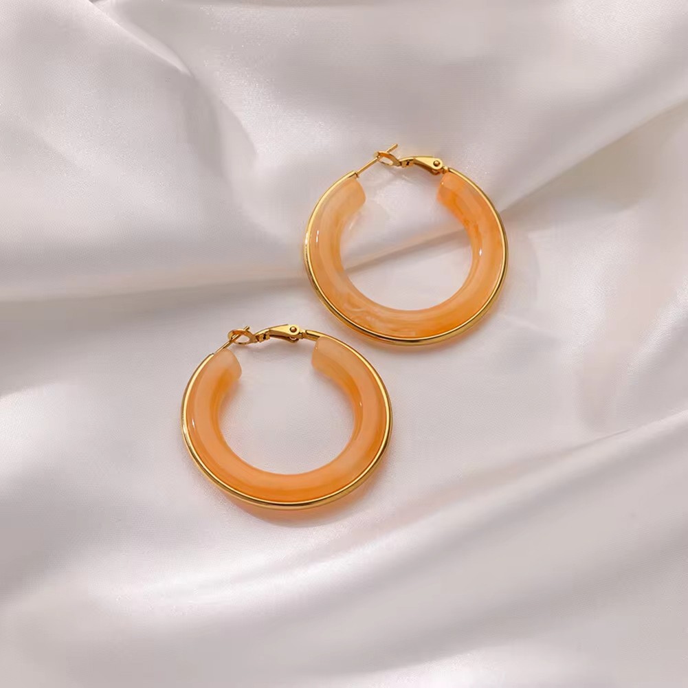 Attractive Gradient acheter Acrylic Earrings Lightweight Fashionable Accessory