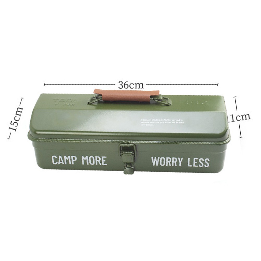Camping Tool Box Heavy Duty Iron Storage for Screwdrivers and Wrenches - Picture 25 of 29