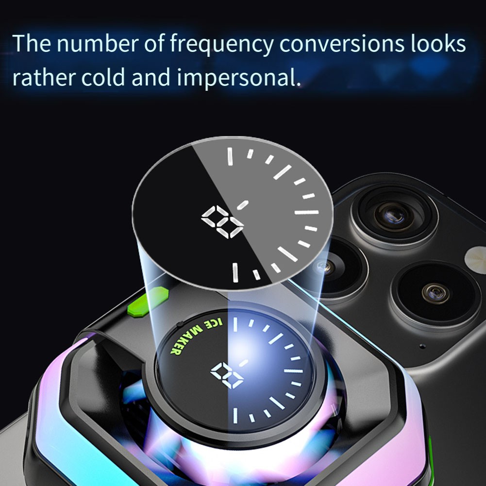 RGB Beleuchtung Handy Heizkörper mit intelligenter Temperaturanzeige - Zdjęcie 11 z 12