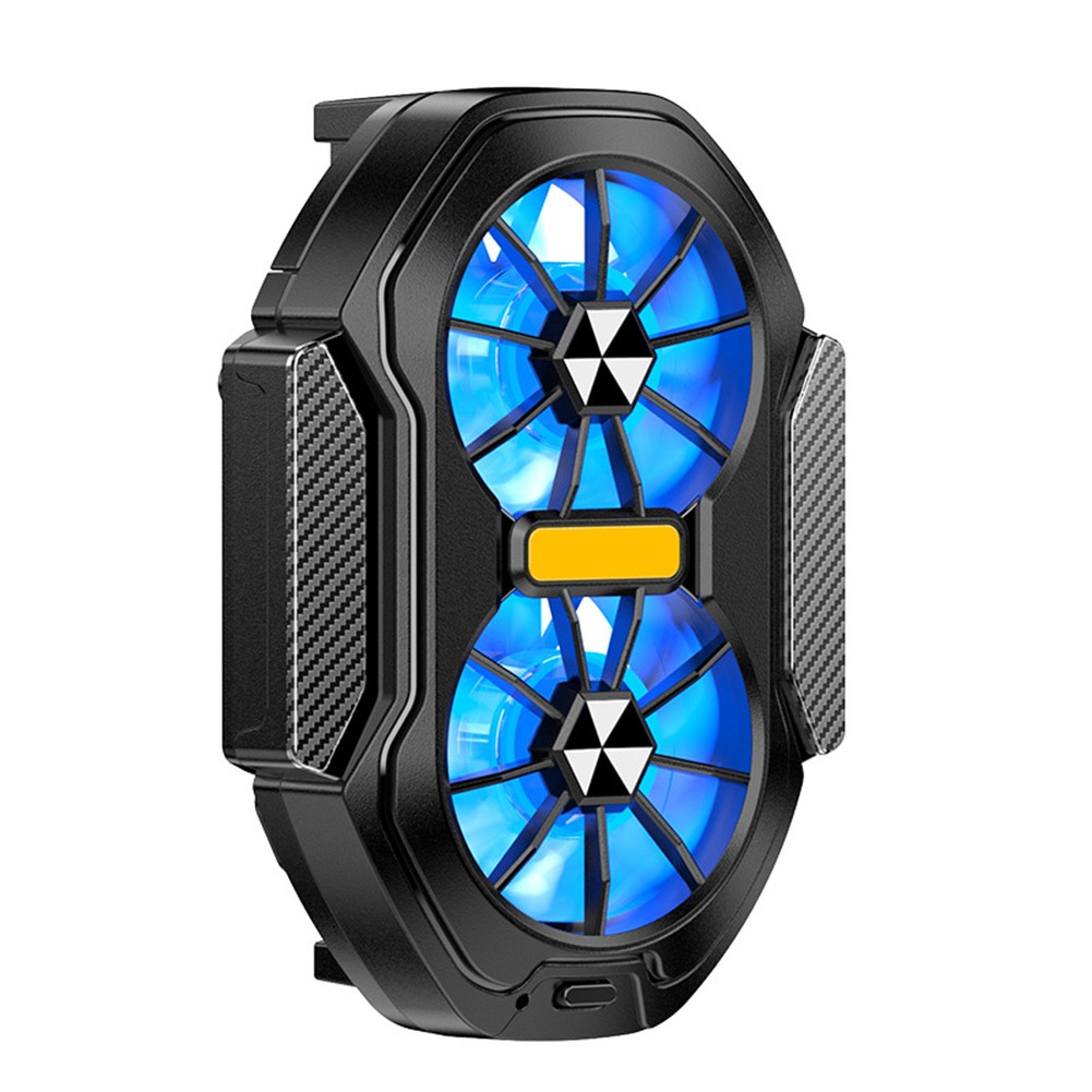 Handykühler für Handy für Gaming mit RGB-Beleuchtung und zwei Kühlfunktionen