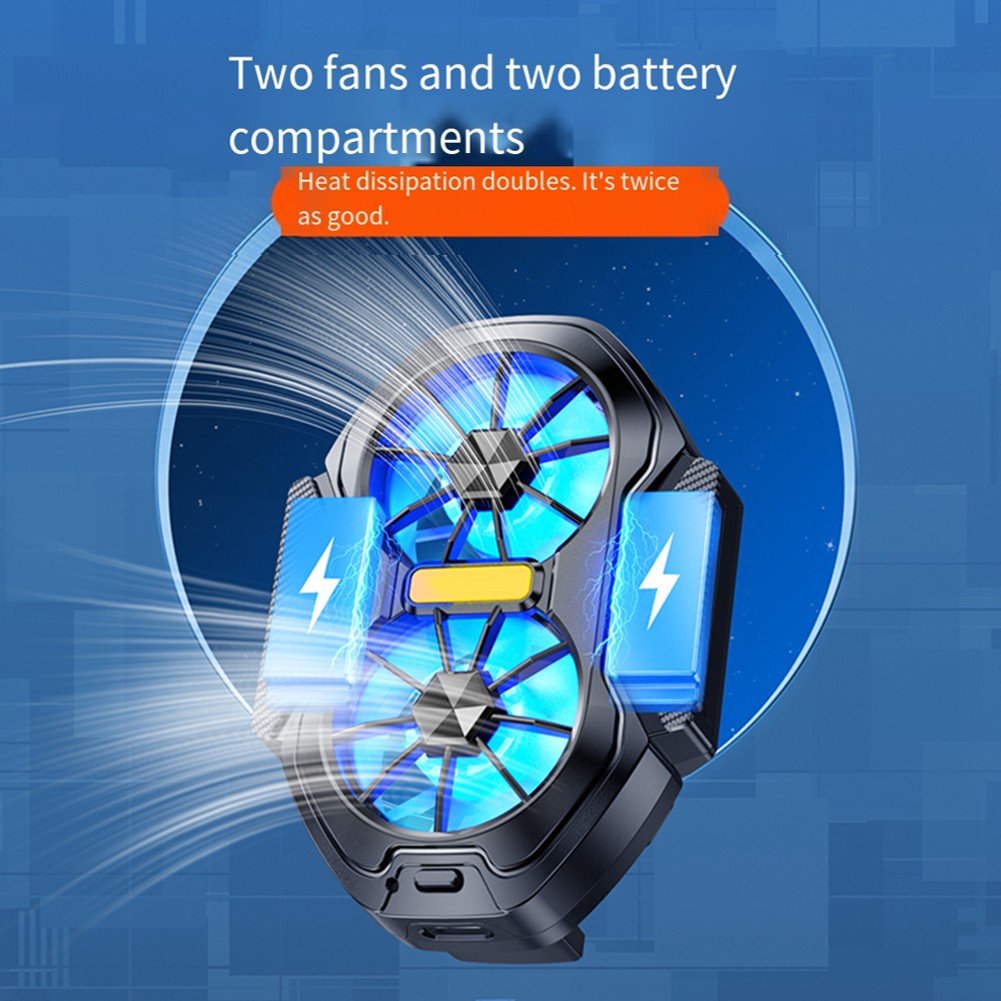 Handykühler für Handy für Gaming mit RGB-Beleuchtung und zwei Kühlfunktionen - Zdjęcie 8 z 14