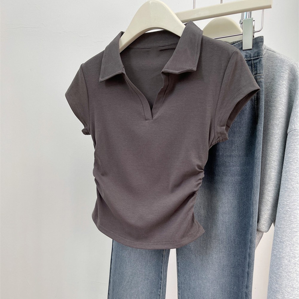 Daily Casual Wear Casual Pleated Tee Brand New Condition Pleated Sleeves - Picture 14 of 36