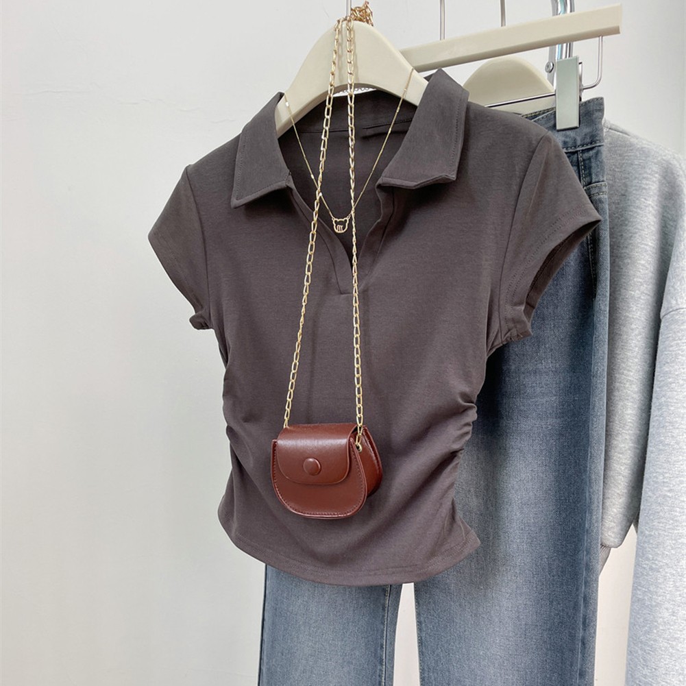 Daily Casual Wear Casual Pleated Tee Brand New Condition Pleated Sleeves - Picture 18 of 36