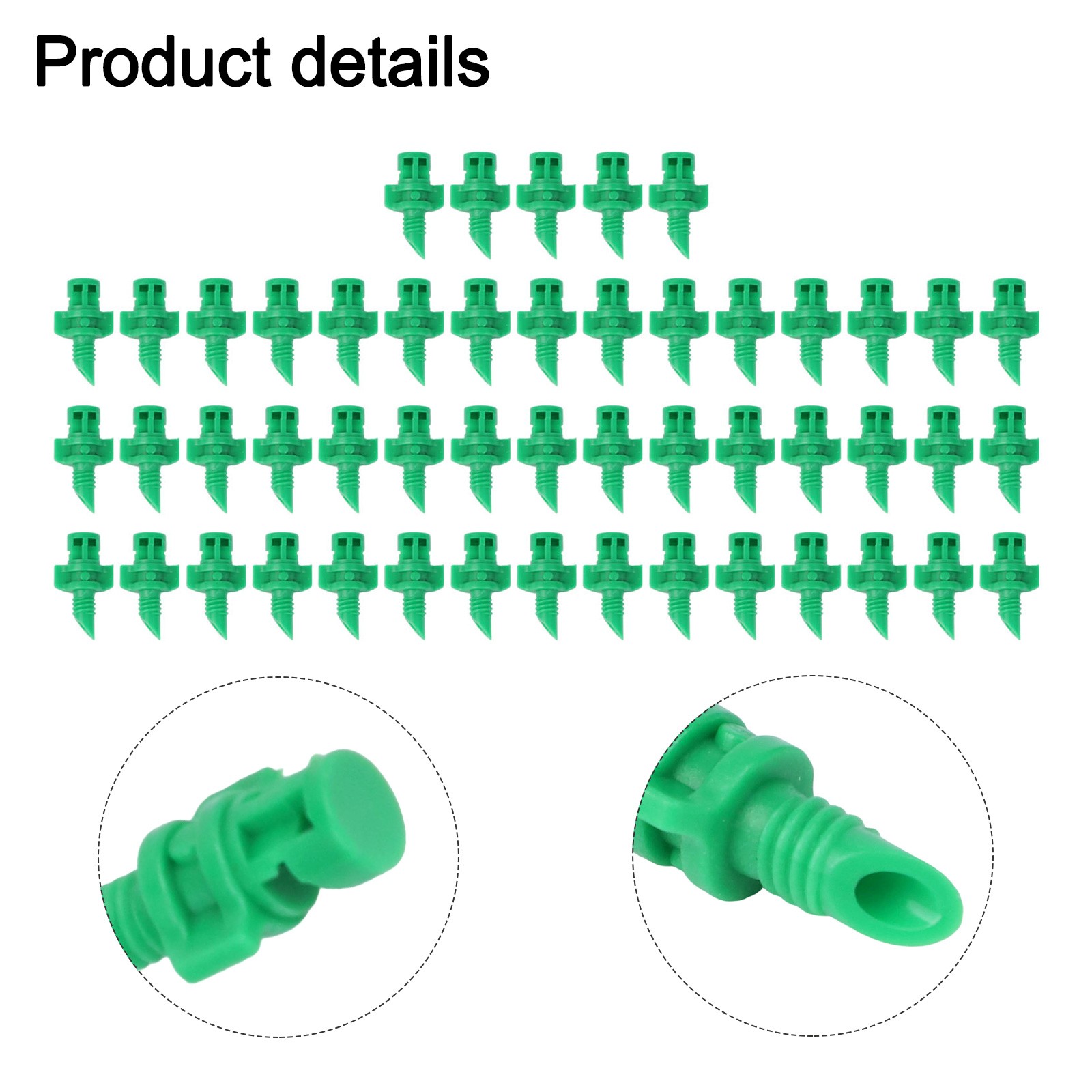 Sprinkler Irrigation Nozzle Supply Refraction Atomizing Nozzle Replacement 50pcs