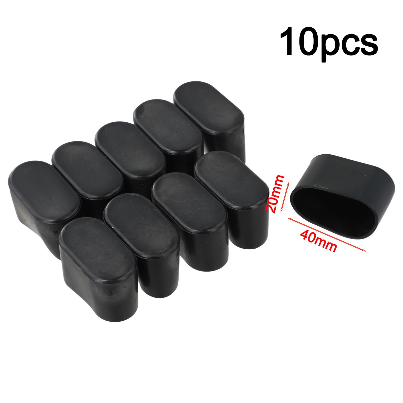 Nuevo Práctico Tapa de Pata de Silla Cubiertas Ovaladas Pies de Mesa Muebles PVC Patio - Imagen 30 de 79