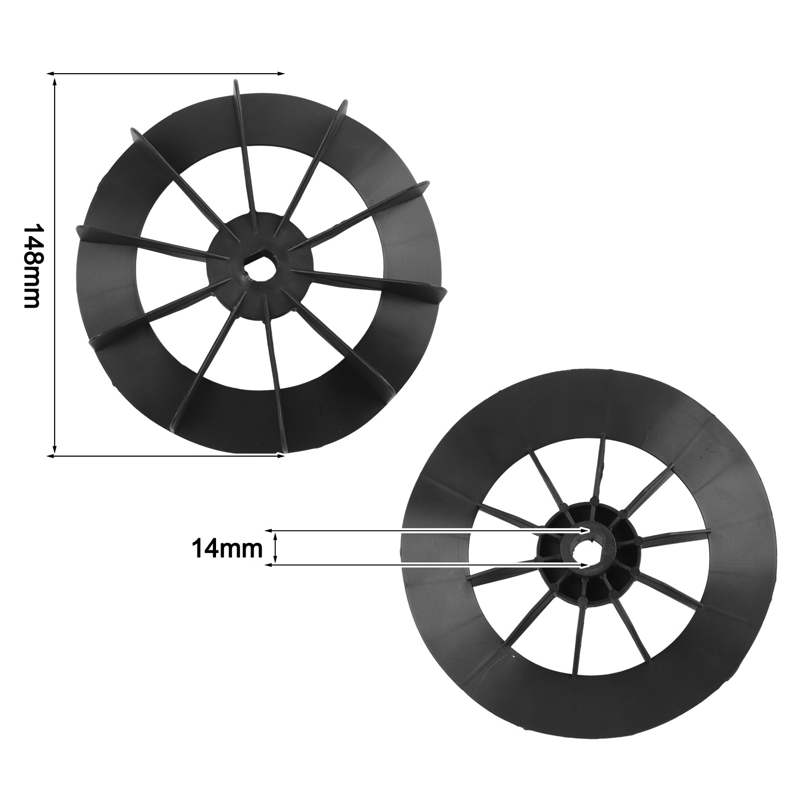 Hoja de ventilador de plástico resistente y compresor de aire - Imagen 39 de 45