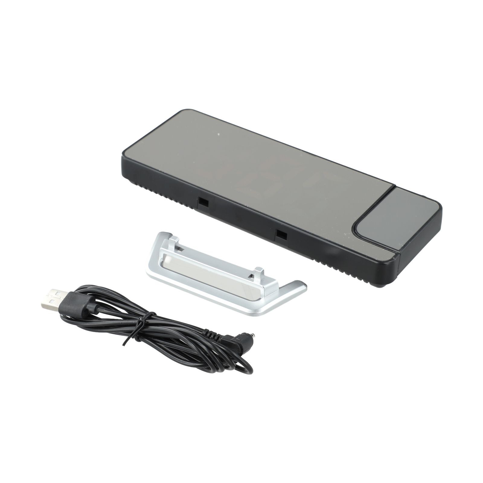 Temperature Sensing Electronic Clock Adjustable Angle Clear Time Display