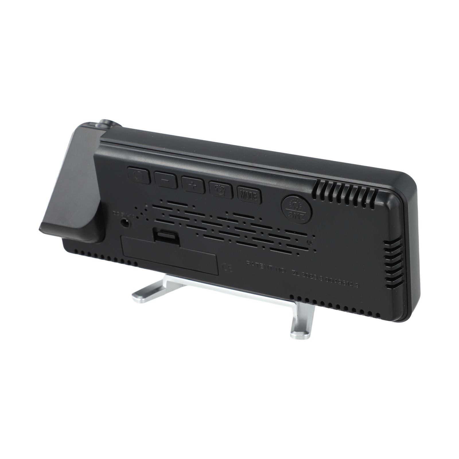 Temperature Sensing Electronic Clock Adjustable Angle Clear Time Display