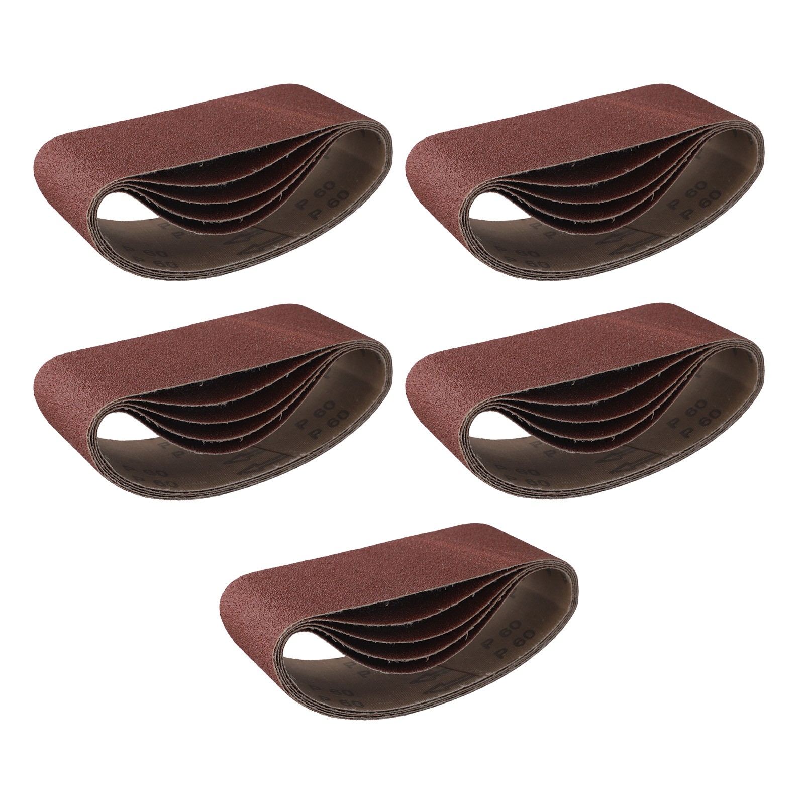 Juego de cinturones de papel de lijar con material de óxido de aluminio tamaño 75x457 mm paquete de cinco - Imagen 39 de 62