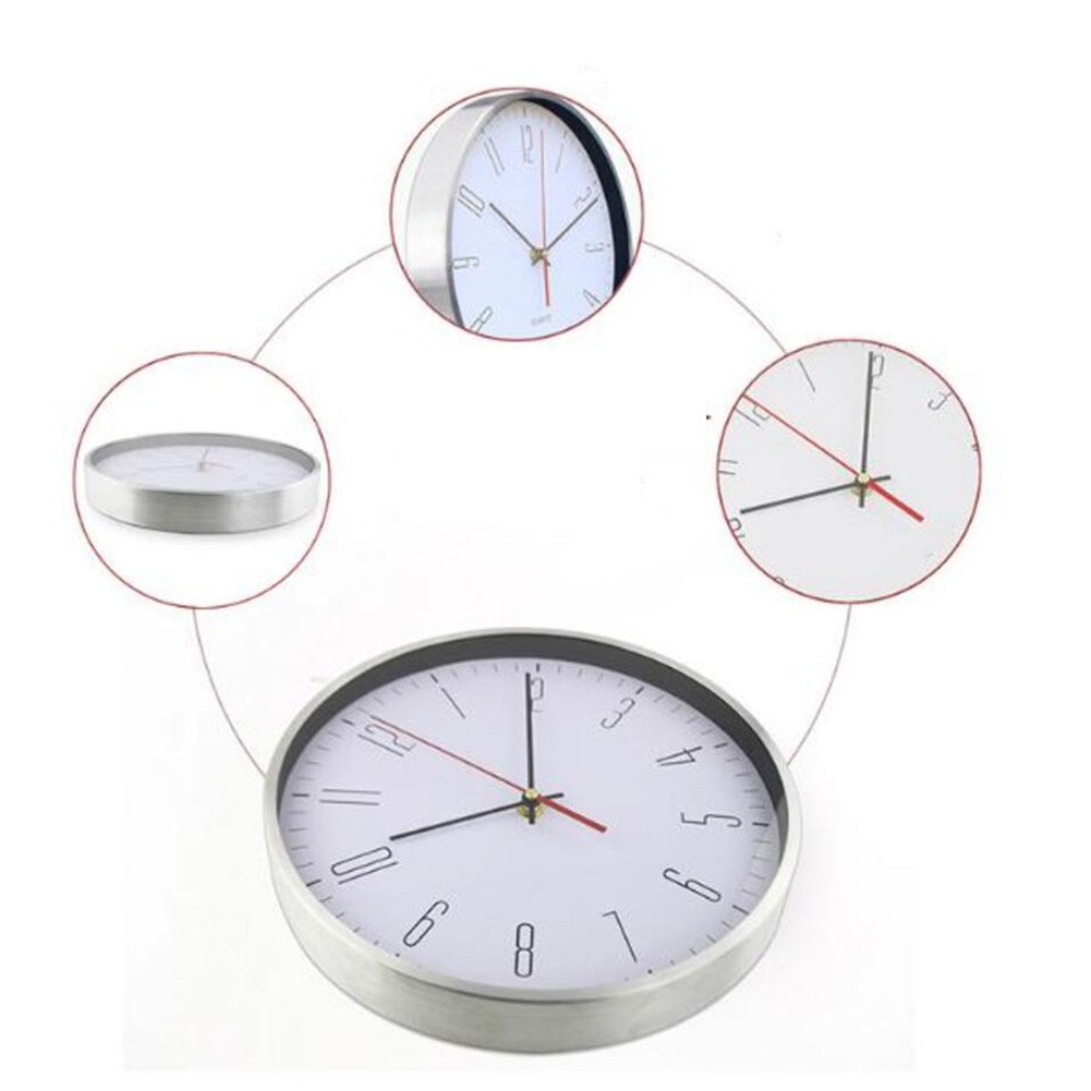 Modern Functional Wall Clock with Silent Mechanism for Various Settings