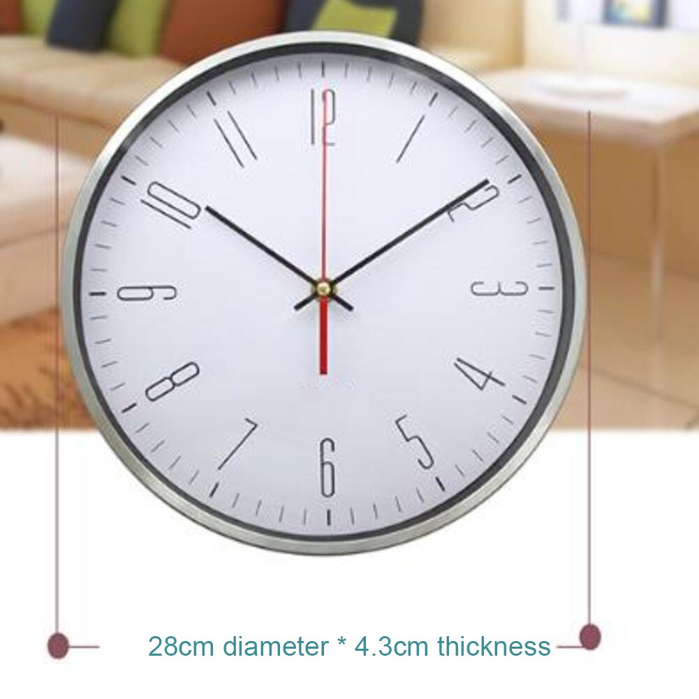 Modern Functional Wall Clock with Silent Mechanism for Various Settings