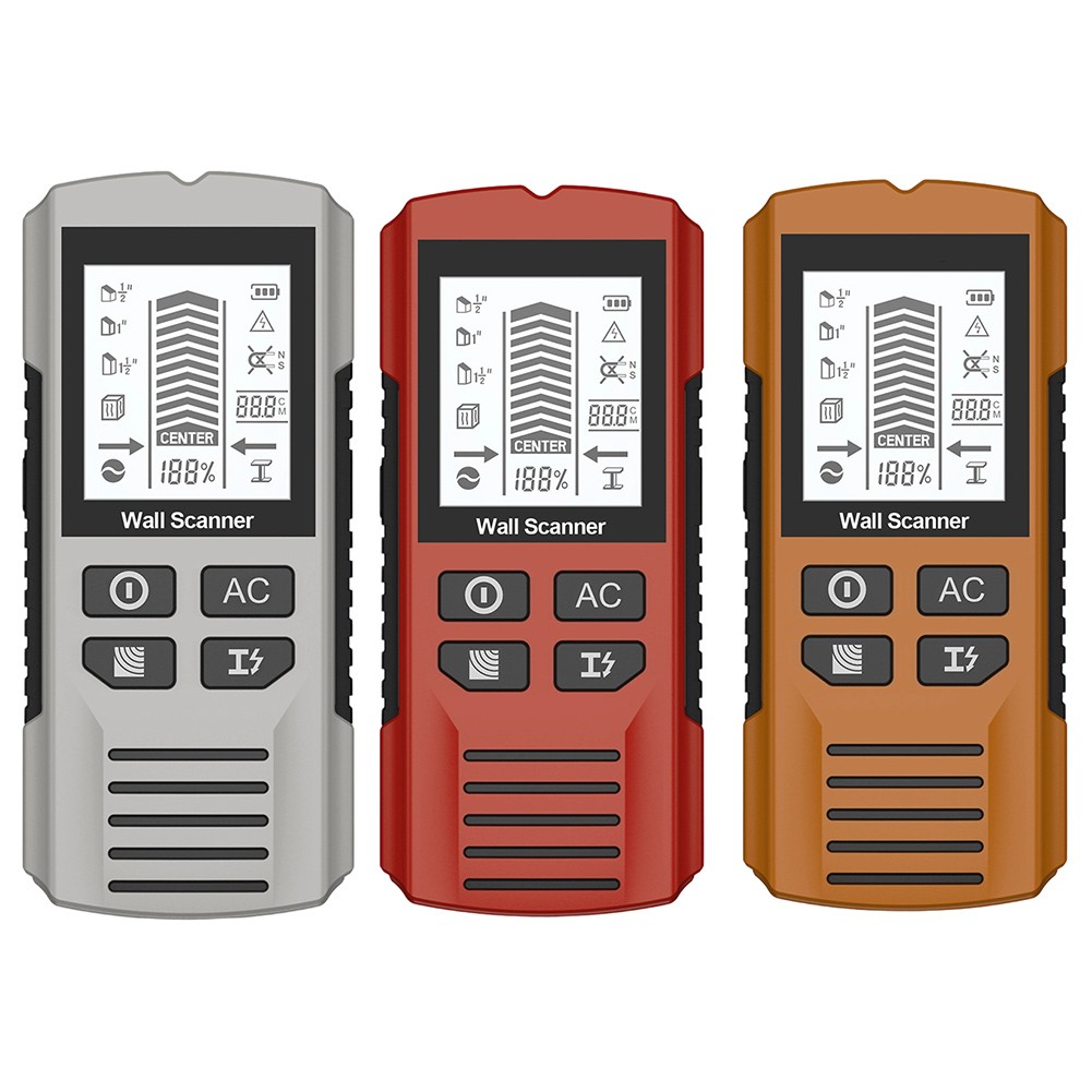 Détecteur de goujons 7 en 1 avec écran LCD vente en gros pour détection bois métal et câblage AC