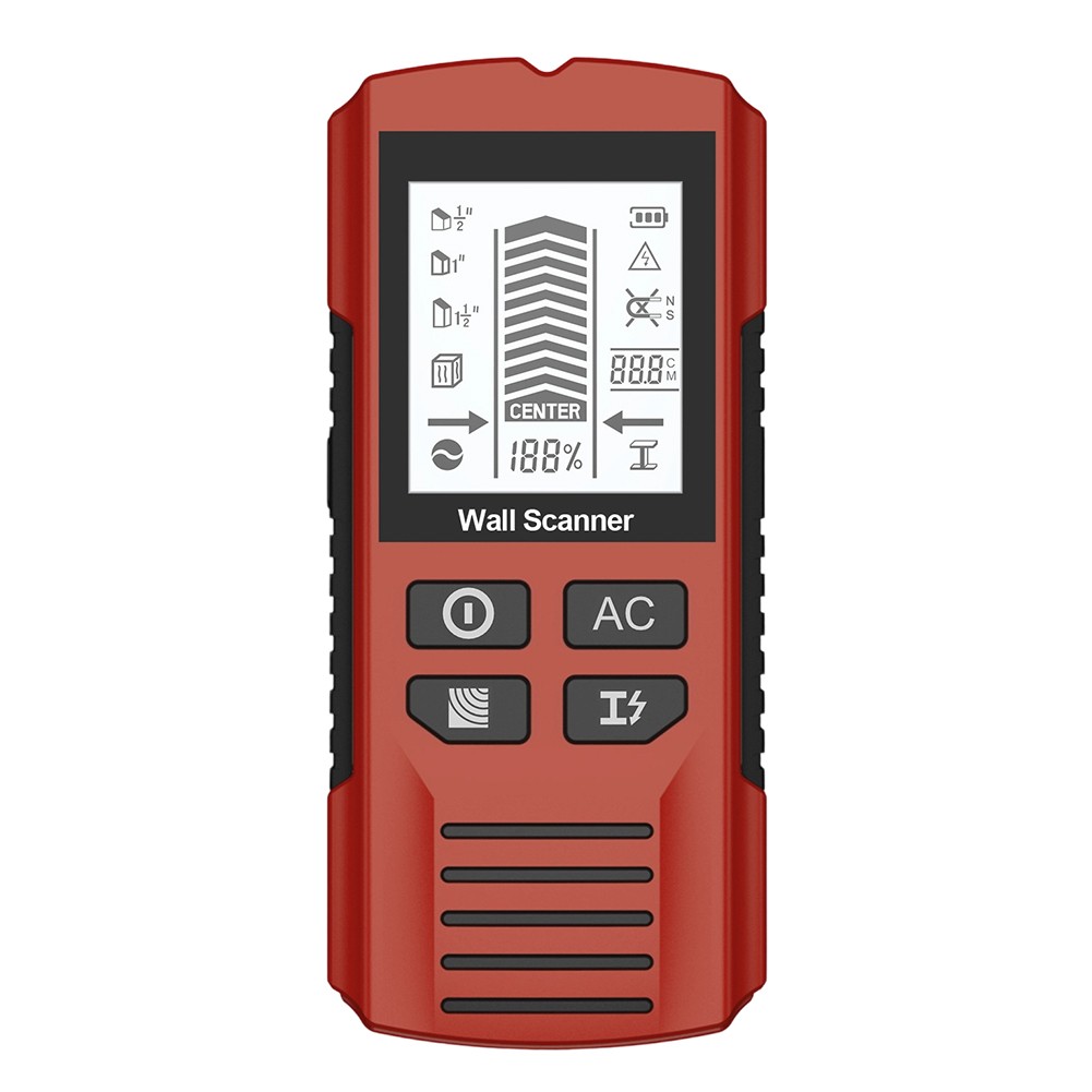 Détecteur de goujons 7 en 1 avec écran LCD pour détection soldes bois métal et câblage AC