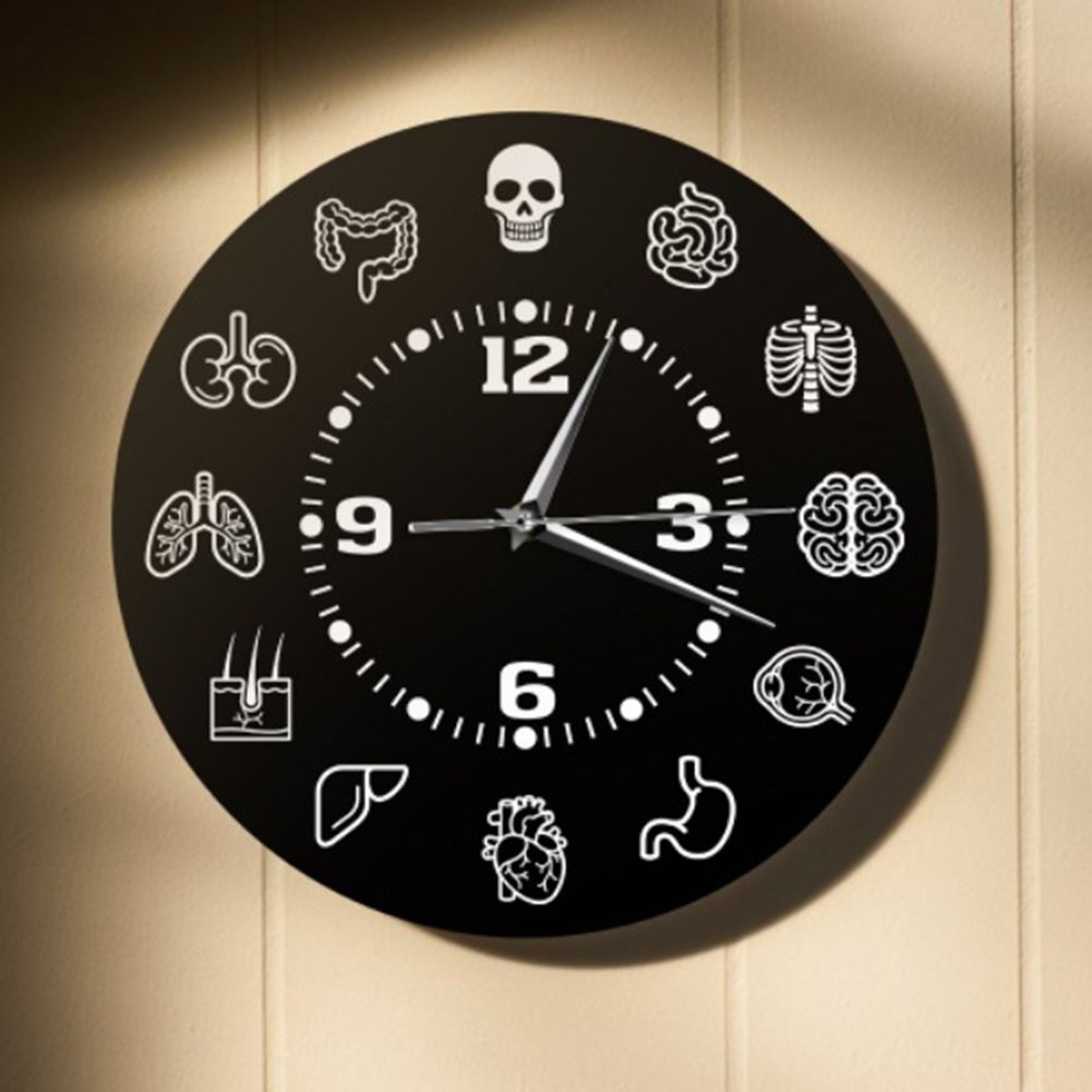Mathematical Formulas Skull Wall Clock for Unique Home Decor and Education