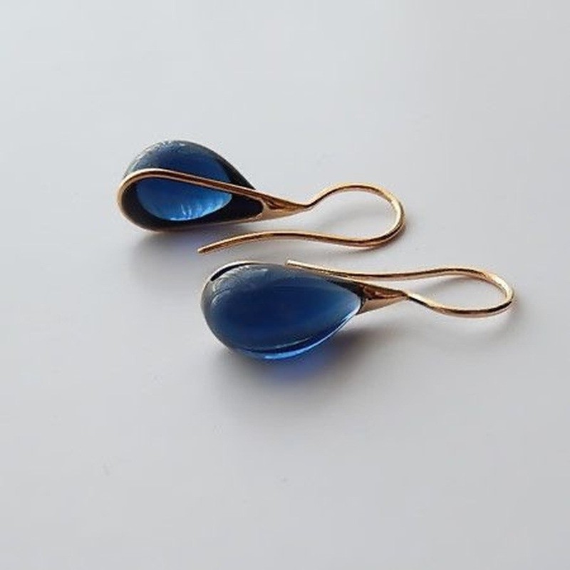 Boucles d'oreilles distinctives en forme de goutte avec pour argent sterling et - Imagen 12 de 17