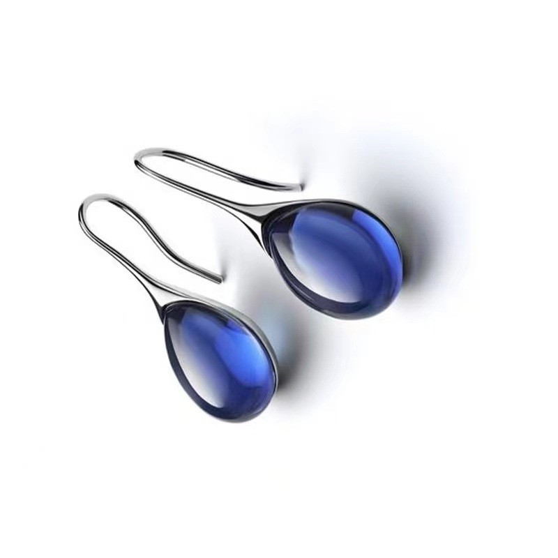 Boucles d'oreilles distinctives en forme de goutte avec pour argent sterling et - Imagen 16 de 17