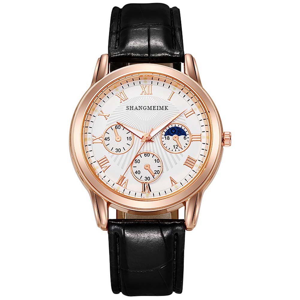 Lightweight Men's Watch with Waterproof Faux Leather and Creative Design - Picture 15 of 16